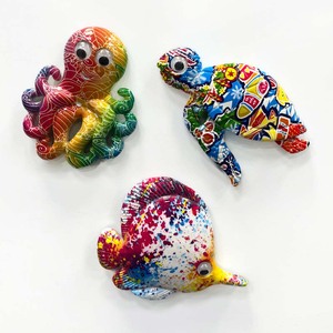 Aimants de réfrigérateur personnalisés en résine 3D de forme irrégulière, style Art Déco, souvenir de plage créatif, cadeau touristique fait main - Product Image 3