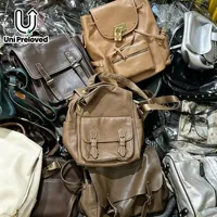 Sacs d'occasion A16 en balles, sacs à dos en cuir PU pour femmes, vente en gros d'usine, sacs mixtes de seconde main
