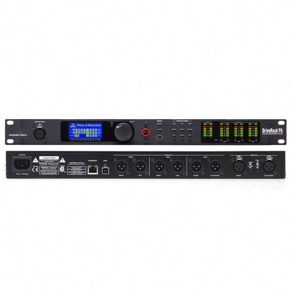OEM pabrik rak Drive PA2 6 out 2 In SP prosesor audio digital untuk sistem peralatan suara panggung