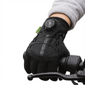 Guantes de Motociclismo Deportivos de Invierno, Impermeables, de Poliéster, con Protección Completa para los Dedos y Cierre de Velcro para Hombre - Product Image 4