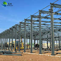 Cadre de portail isolé moderne Bâtiment de construction industriel préfabriqué Structure métallique légère modulaire Entrepôt de stockage