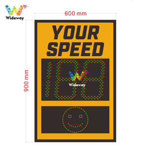 12ปีโรงงานความปลอดภัยการจราจร2หลักจอแสดงผลพลังงานแสงอาทิตย์หรือไฟฟ้า LED รถเรดาร์ความเร็วจำกัดป้าย - Product Image 4