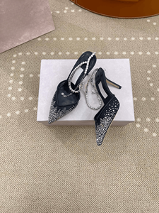 Zapatos de Tacón Alto Jimmy de Alta Calidad con Cadena de Diamantes en el Tobillo, Malla Transpirable que se Ajusta Perfectamente al Arco del Pie - Product Image 4