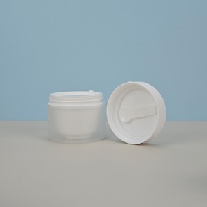 Premium Cosmetic Cream <b>Jars</b> with Flip Cap Spoons <b>Plastic</b> Frosted PP Containers for Skincare Loose Powder & Eye Cream (50g-150g) - Product Image 2