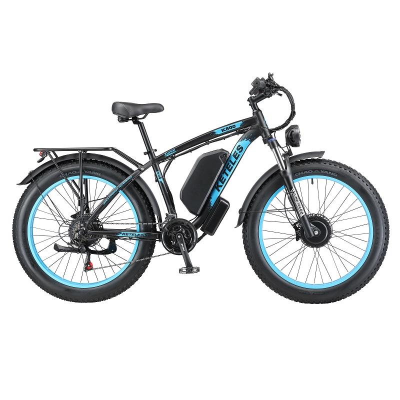 Dual Motor All Wheel Drive Bicycle Two Wheel Drive Electric Bike