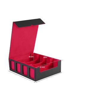 กล่องเก็บการ์ดเกม PU แบบถอดได้ หน้าต่างแสดงผล 4 แถว ความจุมากกว่า 2400 ช่อง เหมาะสำหรับการ์ดเกมสาม<span class=keywords><strong>ก๊ก</strong></span> - Product Image 2