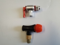 Pompe à CO2 miniature portable pour gonflage rapide, en alliage d'aluminium, avec valve Schrader, cartouches de CO2, gonfleur de pneus de vélo