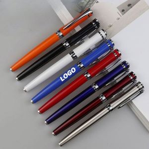 Custom Stainless Steel Rollerball for Business Gifts, Metal Executive Gel <b>Pen</b> With Logo Engraving - Product Image 1