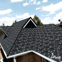 Tôles de Toiture en Galvalume Effet Pierre de Dubaï, Tôles Plates Ondulées en Métal, Toiture en Metalum Calibre 0.45, Type Shingle