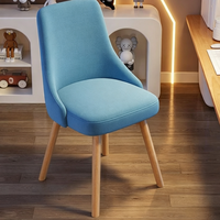 Chaise de salle à manger au design moderne, durable et stable, avec cadre en bois massif et dossier en cuir, pour la maison et l'hôtellerie