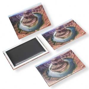 Custom Tin Refrigerator Magnets Personalized Logo Print for Corporate Souvenir Gifts - Product Image 2