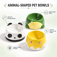 Vente en gros de bols pour animaux de compagnie en céramique mignons et amusants, en forme d'animaux, pour chat, chien, nourriture et eau, pour chatons, chiots et alimentation en intérieur