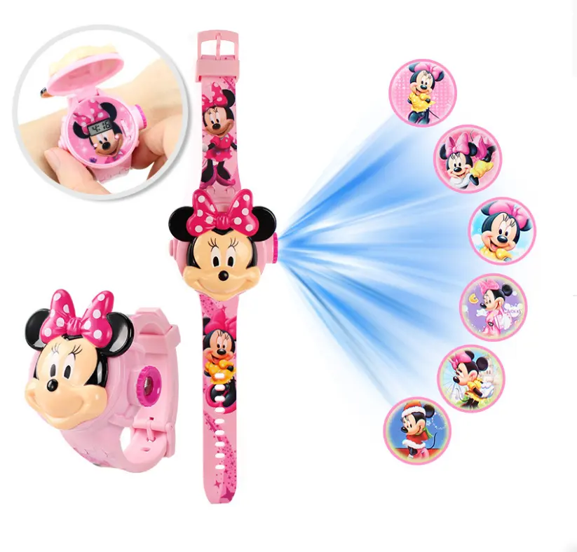 Fashion New Kids Watches Projection Cartoon Pattern Digital Children watch For Boys Girls LED Display Clock Relogio