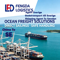 Agent transitaire maritime DDP pour expédition vers la Suède, port de Helsingborg, livraison porte-à-porte, transit rapide