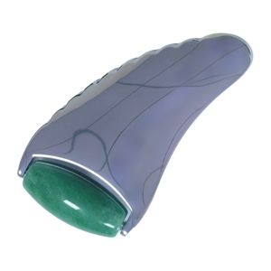 Popular Selling 100% Natural Zinc Alloy Handle Green Aventurine <b>Jade</b> <b>Roller</b> for face - Product Image 5