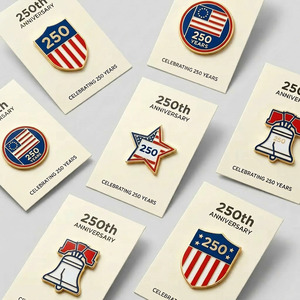 Set <span class=keywords><strong>de</strong></span> Pins Esmaltados Conmemorativos del 250 Aniversario 1776-2026, Patrióticos, con Bandera Americana, Estrella y Campana <span class=keywords><strong>de</strong></span> la Libertad, Caja <span class=keywords><strong>de</strong></span> Regalo para Coleccionistas - Product Image 2