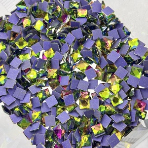 批发 100 件 <span class=keywords><strong>DMC</strong></span> 优质环保玻璃方形水晶钻头 3D 钻石画配件，适用于钻石艺术 DIY - Product Image 3