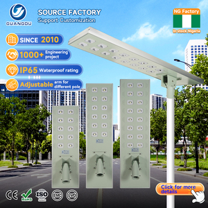 Lámpara Solar LED para Exteriores de Alta Potencia, COB, Impermeable IP67, Aluminio Fundido a Presión, 80w 100w 120w, Todo en Uno, Venta al Por Mayor - Product Image 1