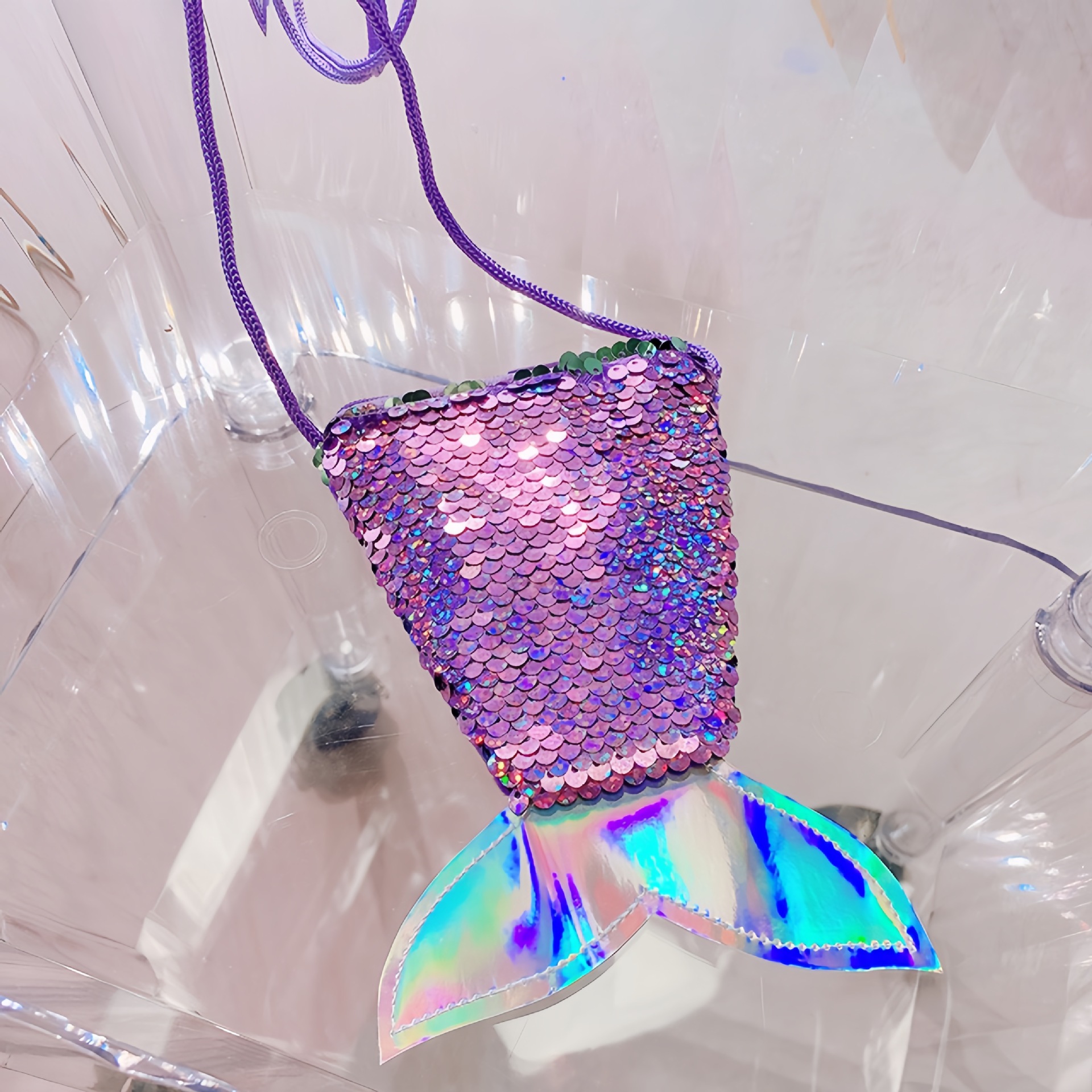 Mermaid purple bag