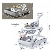Ventes directes d'usine de haute qualité trotteur pour bébé 3-en-1 avec éclairage musical trotteur pour jouets, chariot, chaise de salle à manger marcheur pour enfants au meilleur prix