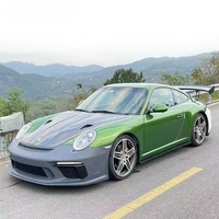 Kit de carrocería de plástico PP para parachoques delantero, piezas de tuning para Porsche 997, actualización a estilo 991.2 GT3, kit de mejora para coche.
