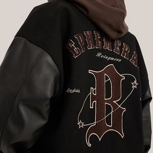 Chaqueta Varsity Unisex de Invierno de Alta Calidad con Parche Bordado de Letras, para Ropa Personalizada, Estilo Hip Hop, Ecológica y Resistente al Viento - Product Image 6