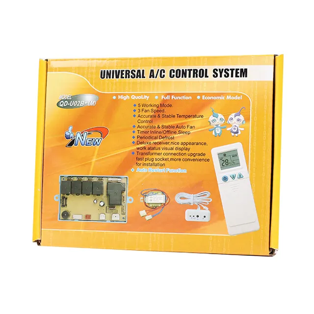 Placa PCB Universal para aire acondicionado, sistema de Control remoto de CA, QD-U02B, superventas