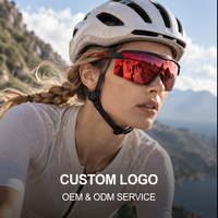 Lunettes de sport polarisées à monture PC pour cyclisme, pêche, course à pied, activités de plein air, protection UV, enveloppantes, personnalisables, MOQ 1