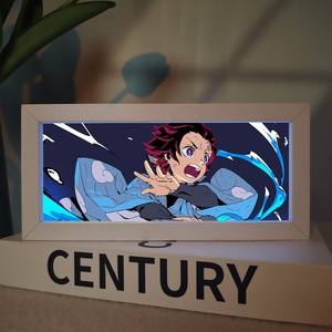 Lampe de nuit LED d'anime japonais, cadre créatif, nuage tactile, décoration de chambre, décoration de bureau d'anime avec de belles couleurs, décoration de bureau d'anime pour enfants - Product Image 2