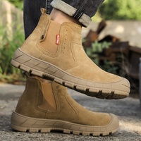 Bottes de sécurité GUYISA à livraison rapide, confortables, avec embout en acier, anti-écrasement et anti-perforation, pour l'hiver, l'été et l'automne