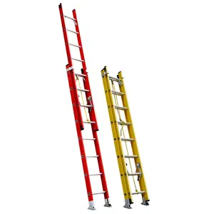 Nieuwe Stijl Isolatie Glasvezel Extension Ladder Voor Elektrische Werk