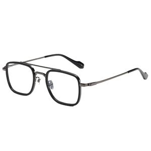 Monturas ópticas de doble puente de alta calidad, gafas de lectura, Lunette de luz antiazul, revestimiento antirreflectante, gafas Vintage para - Product Image 2