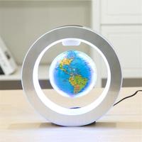 Lámpara de escritorio con globo de levitación magnética, Globo flotante con mapa del mundo LED, decoración para el hogar, regalo