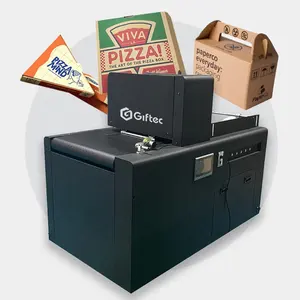 Giftec pembuat printer Inkjet tas kertas Kraft bergelombang warna-warni mesin cetak digital kertas tisu Pass tunggal