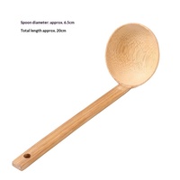 Cuillère à huile en bambou de style japonais pour ramen, accessoires de cérémonie du thé, distributeur de thé, cuillère à eau, modèle TS-09 Anji, compatible lave-vaisselle, résistant à la chaleur