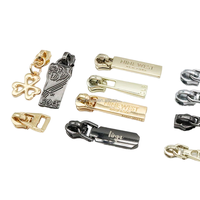 Tirette de fermeture éclair en métal personnalisée avec logo gravé pour sacs, vêtements et accessoires