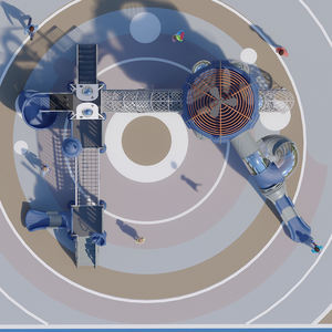 Scivolo Combinato in Plastica per Bambini <span class=keywords><strong>di</strong></span> Grandi Dimensioni per Esterni, Avventura Familiare, Sport, <span class=keywords><strong>Parco</strong></span> Divertimenti Pubblico <span class=keywords><strong>di</strong></span> Alta Qualità - Product Image 3