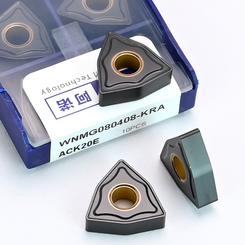 WNMG080408-KRA-ACK20E вставки для AHNO CNC: волнистый наконечник с твердосплавным покрытием, внешний токарный инструмент для чугуна