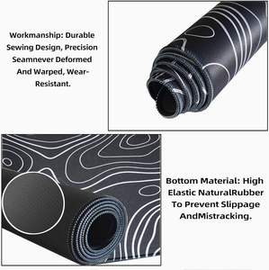 Tapis de Souris Gaming Étendu Anime <span class=keywords><strong>Pirate</strong></span> Cheveux Blancs Éclair Violet Thème Transformation Mythique Grand Tapis de Bureau Antidérapant pour Gamers - Product Image 5