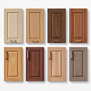 Puertas de Gabinetes de Cocina Americanas y Victorianas de Madera/PVC de VC <span class=keywords><strong>CUCINE</strong></span>, Fábrica de Foshan con 15 Años de Experiencia, Certificación ISO14001, 2 Años de Garantía - Product Image 2