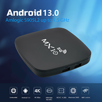 Ihomemix Nouveau boîtier décodeur TV intelligent Android 13.0 5G+ATV double système bande Wifi BT Quad Core MX10 5G