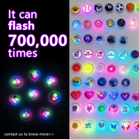 Nouveauté Mode : Embouts de paille LED clignotants imprimés UV 10 mm, résistants à la chaleur, scintillants, pour pailles de boisson, accessoires en gros