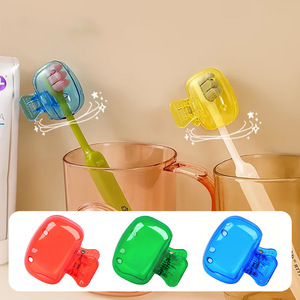 <b>Toothbrush</b> storage clip, travel essential, <b>toothbrush</b> <b>head</b> cover, <b>toothbrush</b> cap, brush shell protection, portable plastic - Product Image 2
