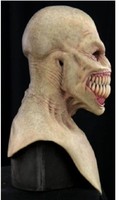 Masque du démon en Latex, dents craquelées, Stalker, horreur, Halloween