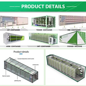 Contenedor Agrícola Inteligente de 40 pies, 8 Niveles, Cultivo Vertical Hidropónico de Forraje de Cebada, Fertilización Automática, Casa Contenedor - Product Image 3
