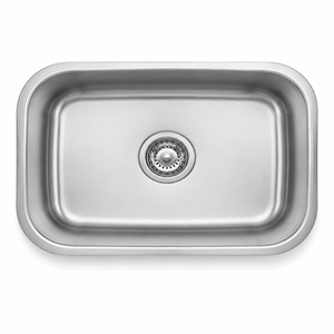 Fregadero de Cocina de Acero Inoxidable TADT, de un Solo Tazón, para Instalar Bajo Encimera, Extra Profundo, Rectangular, Acabado Cepillado, Resistente al Óxido y a los Arañazos - Product Image 1