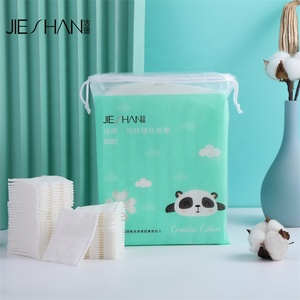 Bán buôn vuông sinh thái thân thiện sợi tre 3-Layer lưới cao absorbency lint-miễn phí trang điểm Remover Pads mặt miếng bông - Product Image 1