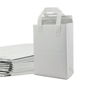 Sacs d'épicerie réutilisables en tissu non tissé personnalisés, sacs isothermes biodégradables, logo imprimé sur mesure pour le chocolat et le sucre - Product Image 2