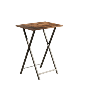 Tavolo da Pranzo Industriale Portatile Multifunzione in Legno, Design Pieghevole di Alta Qualità con Piano in Marmo e Gambe in Metallo, per Casa e Hotel - Product Image 2