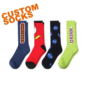 JKL O 042 Custom Made Logo Bamboo Crew Socks Design Label Design Socks Online Socks Made To Order